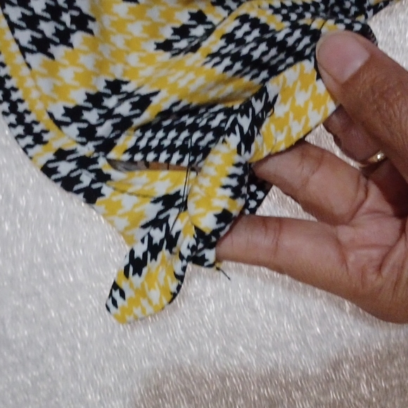 LOVE REP BLIC Big Girls Jumpsuit Yellow Plaid Cold Shoulder Size S (7-8). - Picture 5 of 14